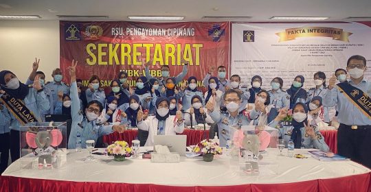 RSU PENGAYOMAN JALANI PENILAIAN DESK EVALUASI PEMBANGUNAN ZONA INTEGRITAS MENUJU WILAYAH BEBAS DARI 