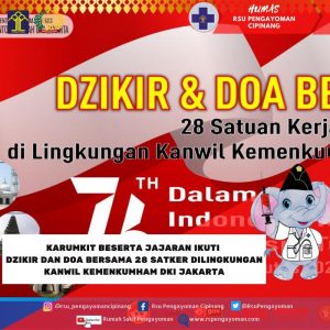 Karumkit Beserta Jajaran Ikuti Dzikir dan DOA Bersama Serentak 28 Satker