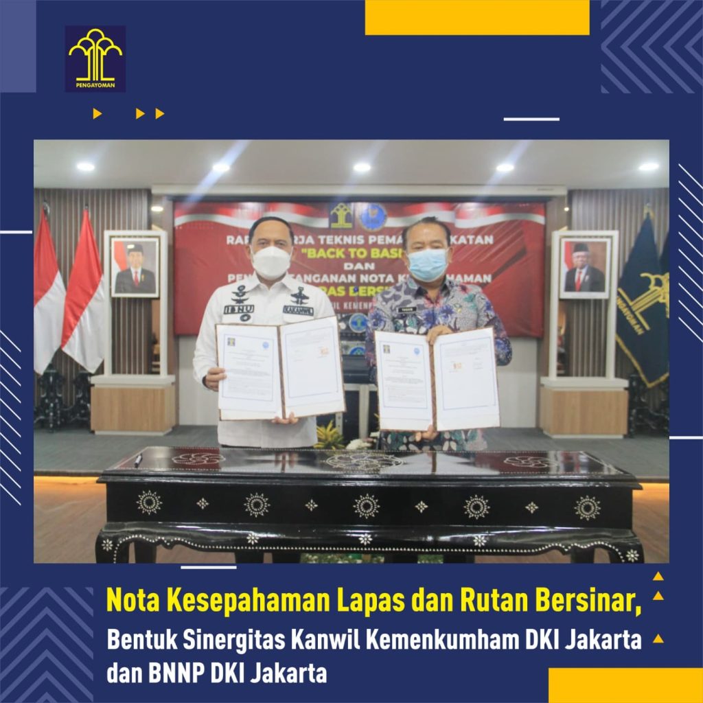 NOVEMBER 24, 2021 0 COMMENTS Nota Kesepahaman Lapas dan Rutan Bersinar, Bentuk Sinergitas Kanwil Kem