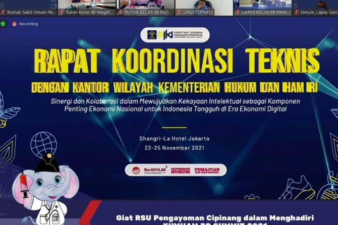 Giat RSU Pengayoman Cipinang dalam Menghadiri KUMHAM PR SUMMIT 2021