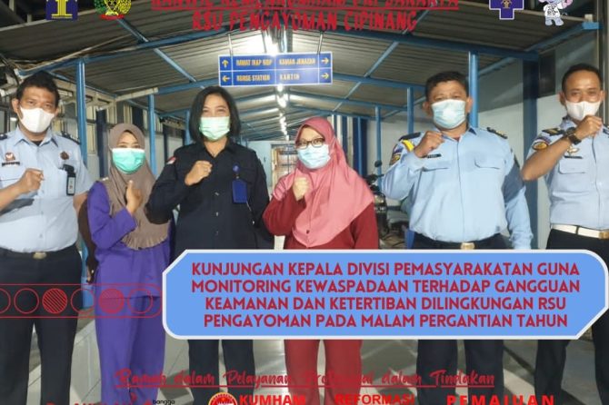 KUNJUNGAN KEPALA DIVISI PEMASYARAKATAN GUNA MONITORING KEWASPADAAN TERHADAP GANGGUAN KEAMANAN DAN KE
