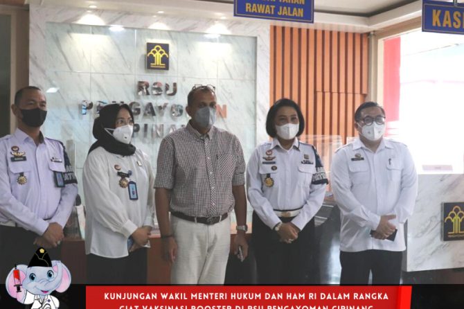 KUNJUNGAN WAKIL MENTERI HUKUM DAN HAM RI KE RSU PENGAYOMAN CIPINANG KANWIL KEMENKUMHAM DKI JAKARTA D