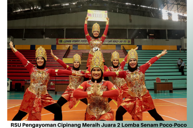 RSU PENGAYOMAN CIPINANG KANWIL KEMENKUMHAM DKI JAKARTA MERAIH JUARA 2 LOMBA SENAM POCO-POCO DALAM RA