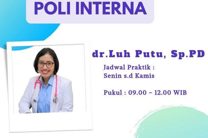 JADWAL PELAYANAN POLI INTERNA RSU PENGAYOMAN CIPINANG KANWIL KEMENKUMHAM DKI JAKARTA