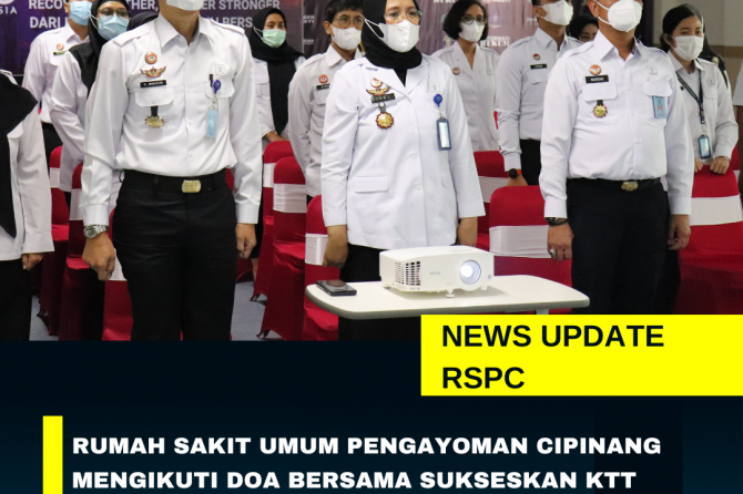 RUMAH SAKIT UMUM PENGAYOMAN CIPINANG MENGIKUTI DOA BERSAMA SUKSESKAN KTT G20 SECARA VIRTUAL.