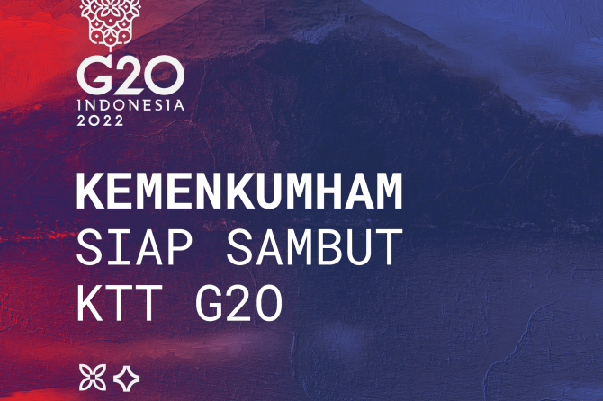 KEMENKUMHAM SIAP SAMBUT KTT G20