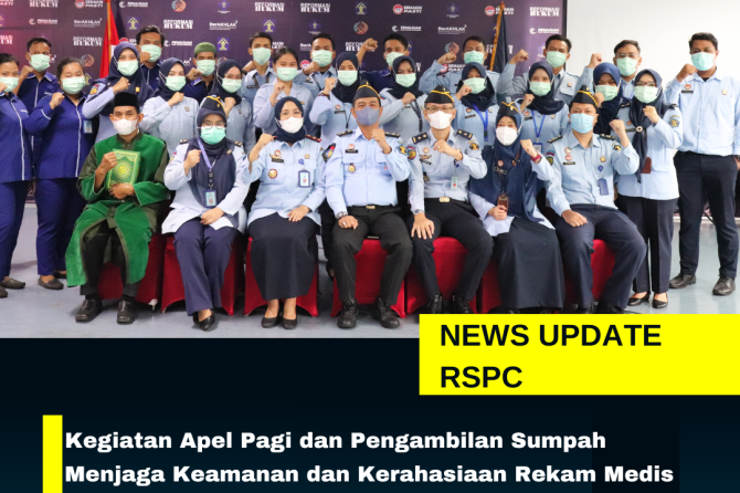 Kegiatan Apel Pagi dan Pengambilan Sumpah Menjaga Keamanan dan Kerahasiaan Rekam Medis Pasien Rumah 