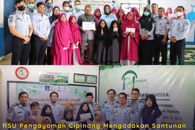 RSU Pengayoman Cipinang Mengadakan Santunan Kepada Anak Yatim dan Dhuafa Dalam Rangka Memperingati B