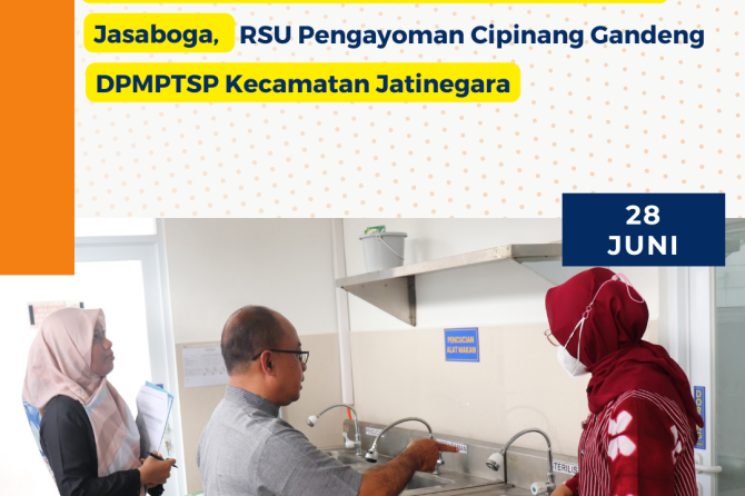 Pertahankan Sertifikat Laik Hygiene Sanitasi Jasaboga, RSU Pengayoman Cipinang Gandeng DPMPTSP Kecam