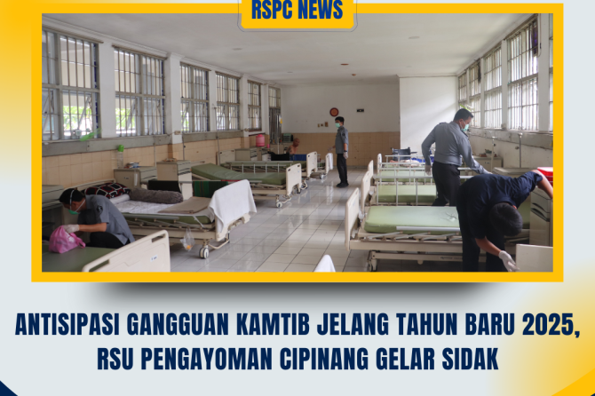 Antisipasi Gangguan Kamtib Jelang Tahun Baru 2025, RSU Pengayoman Cipinang Gelar Sidak