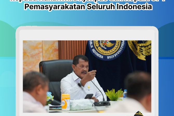 irjenpas, Drs.Mashudi Sampaikan Arahan Strategis kepada Kakanwil Ditjenpas dan Kepala UPT Pemasyarak