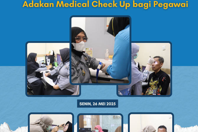 Peningkatan Kesejahteraan dan Kesehatan Pegawai, RSU Pengayoman Cipinang Adakan Medical Check Up bag