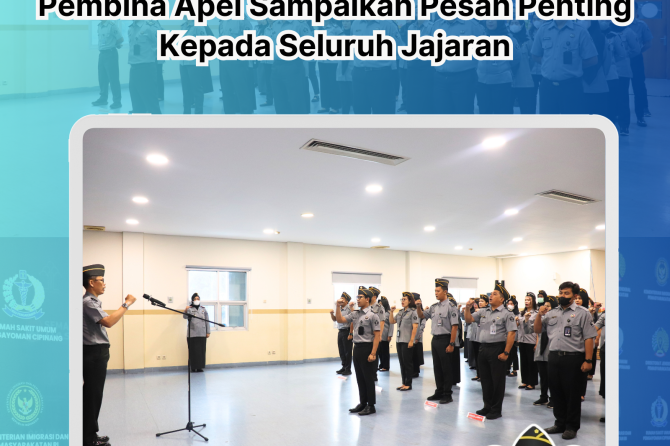 Gelorakan Semangat Pagi, Pembina Apel Sampaikan Pesan Penting Kepada Seluruh Jajaran