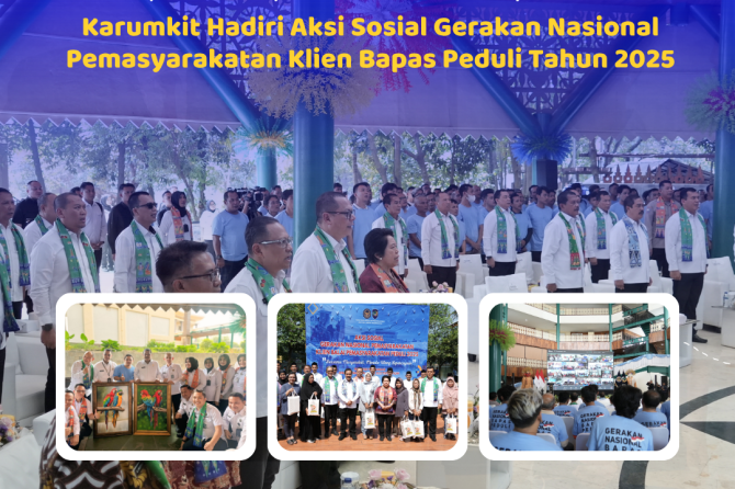 Penguatan Reintegrasi Sosial Klien Pemasyarakatan, Karumkit Hadiri Aksi Sosial Gerakan Nasional Pema