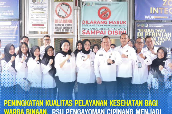 Peningkatan Kualitas Pelayanan Kesehatan bagi Warga Binaan, RSU Pengayoman Cipinang Menjadi Tujuan S