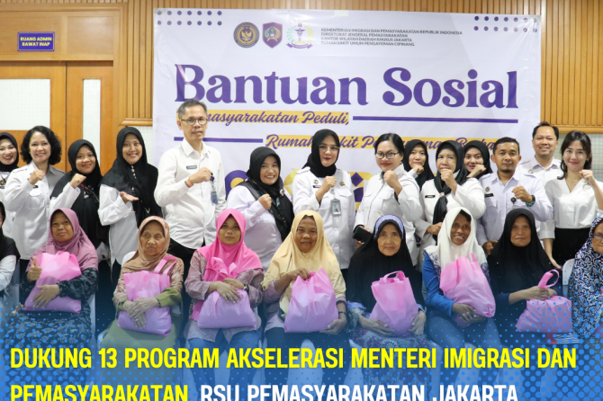 Dukung 13 Program Akselerasi Menteri Imigrasi dan Pemasyarakatan, RSU Pemasyarakatan Jakarta Kembali