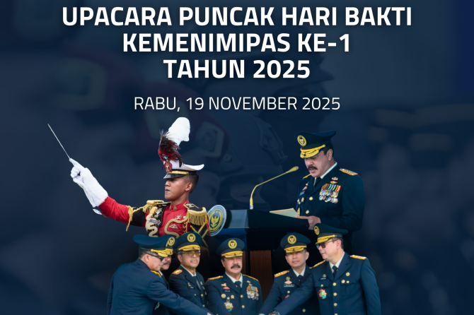 Upacara Puncak Hari Bakti Kemenimipas Ke-1 Tahun 2025