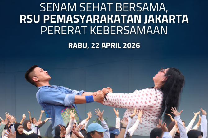 Senam Sehat Bersama, RSU Pemasyarakatan Jakarta Perkuat Kebersamaan