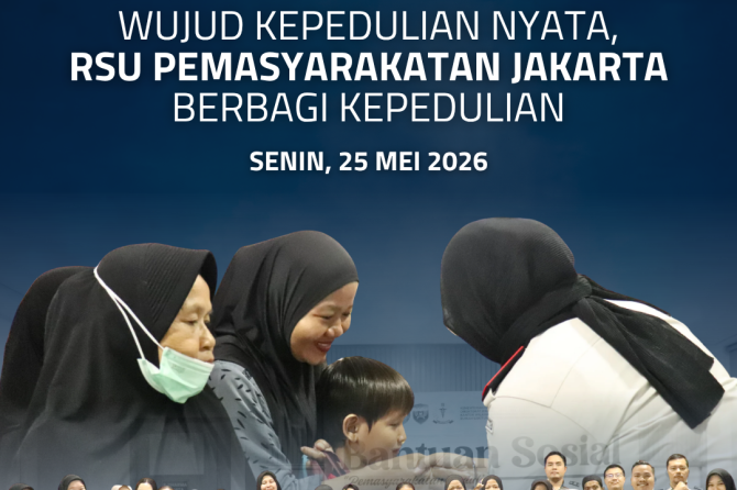 Wujud Kepedulian Nyata, RSU Pemasyarakatan Jakarta Berbagi Kepedulian